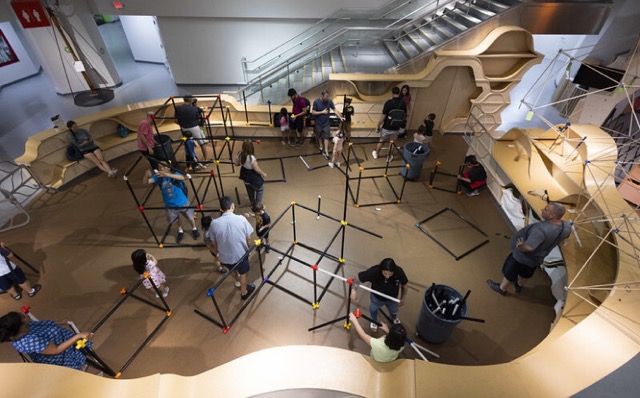 An image of the community science museum's design lab exhibit.