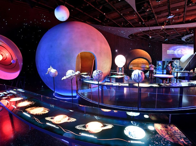 picture of the community science museum's cosmology area.