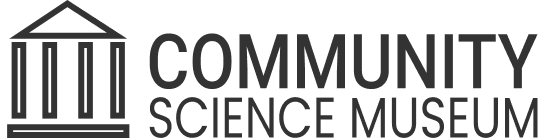 the community science museum's logo